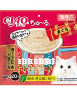 Ciao churu 貓小食肉泥餐包 -  鮪魚和鰹魚品種 14 克 x 20 件
