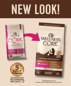 Wellness 寵物健康 CORE 無穀物火雞拼鴨肉配方 貓乾糧 - 5 Lb