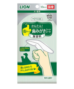 Lion PETKISS 指套型潔齒布 12片 (無味）