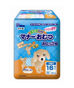 日本 Pone Manner 男仔 彈性紙尿褲  小型犬 16片