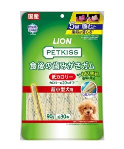 Lion Petkiss 餐後潔齒棒 - 超小型犬 90g (約30條) - 低卡
