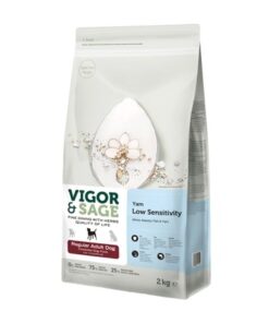 VIGOR & SAGE 山藥白魚低敏健脾成犬糧 - 2 kg
