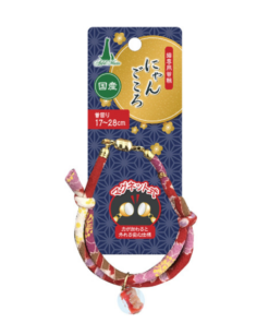 Add Mate日式和風蜻蛉玉貓頸帶 (紅色)