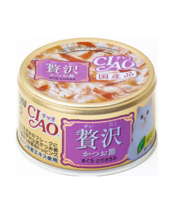 CIAO 奢華貓罐頭 - 木魚片吞拿魚雞肉 80g [A-145/]